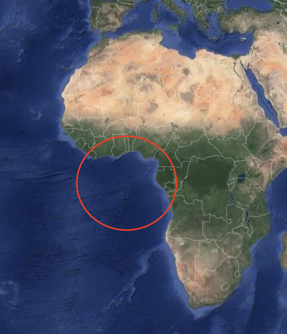 Береговая линия африки изрезана